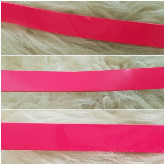 NWT Madewell Patent Leather Pink Belt Orig $39.50 - Picture 7 of 7